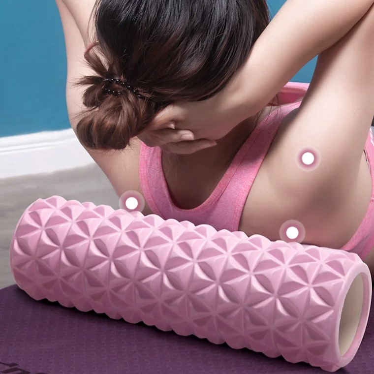 Diamond-shaped Textured Ridge Foam Roller